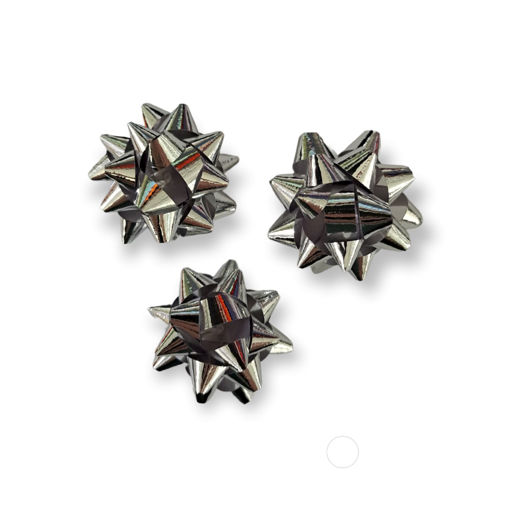 Picture of PRESENT BOW 3CM METALLIC SILVER